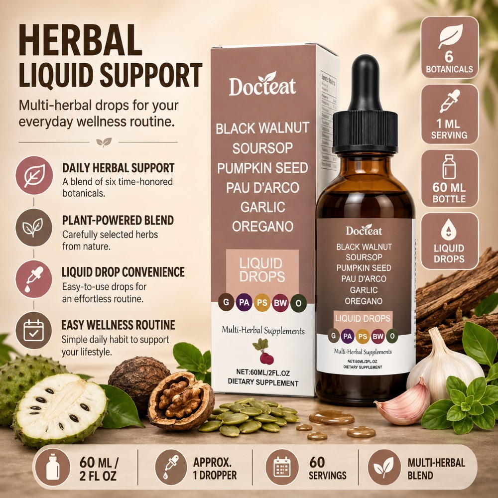 Herbal Wellness Drops - Docteat Gocce Liquide di Noce Nera