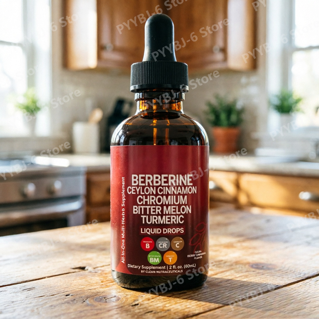 Herbal Wellness Drops - Gocce Liquide di Berberina, Cromo, Curcuma
