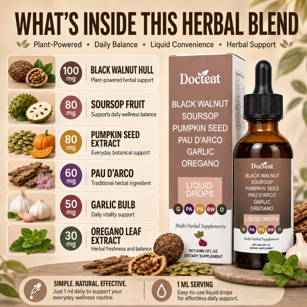 Docteat Gocce Liquide di Noce  - Herbal Wellness Drops recensione e prezzo