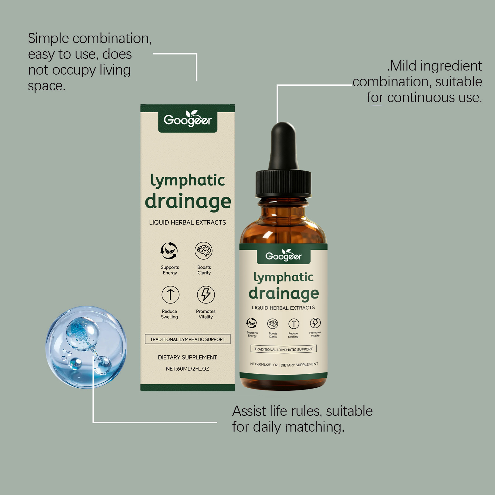 Gocce per Drenaggio Linfatico  - Herbal Wellness Drops recensione e prezzo