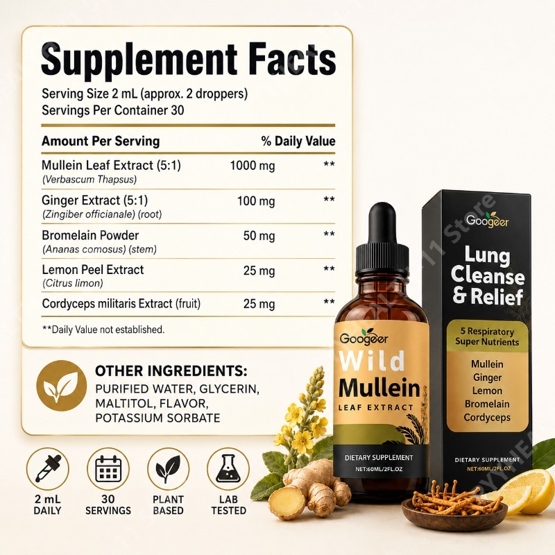 Gocce Liquide di Verbasco con  - Herbal Wellness Drops recensione e prezzo